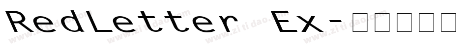 RedLetter Ex字体转换
